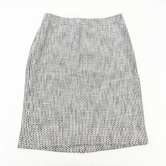 J. Crew No. 2 Pencil Woven Patterned Cotton/Linen Blend Pencil Skirt Size 2 - Picture 1 of 5